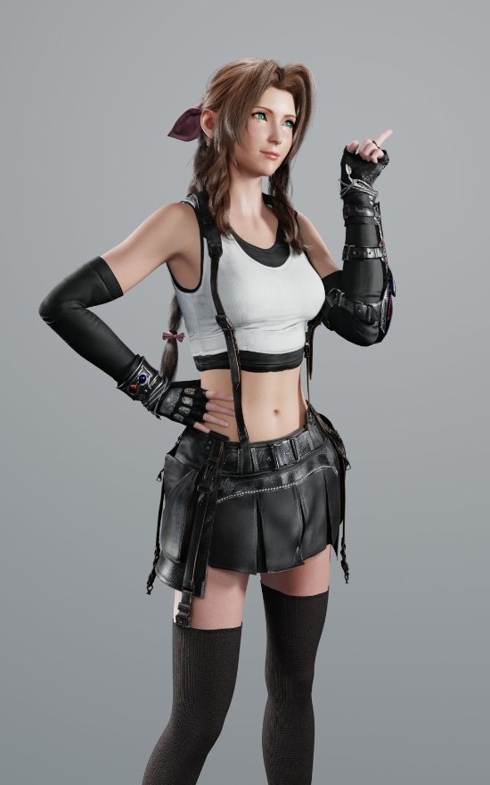 博主自制《FF7》蒂法、爱丽丝美图 身材太顶了!