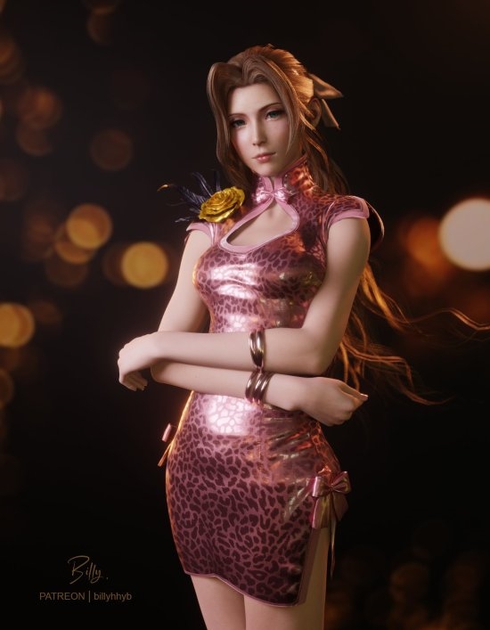 博主自制《FF7》蒂法、爱丽丝美图 身材太顶了!