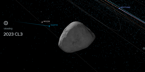 一颗巨型小行星正飞速靠近地球 网友：赶紧来撞我