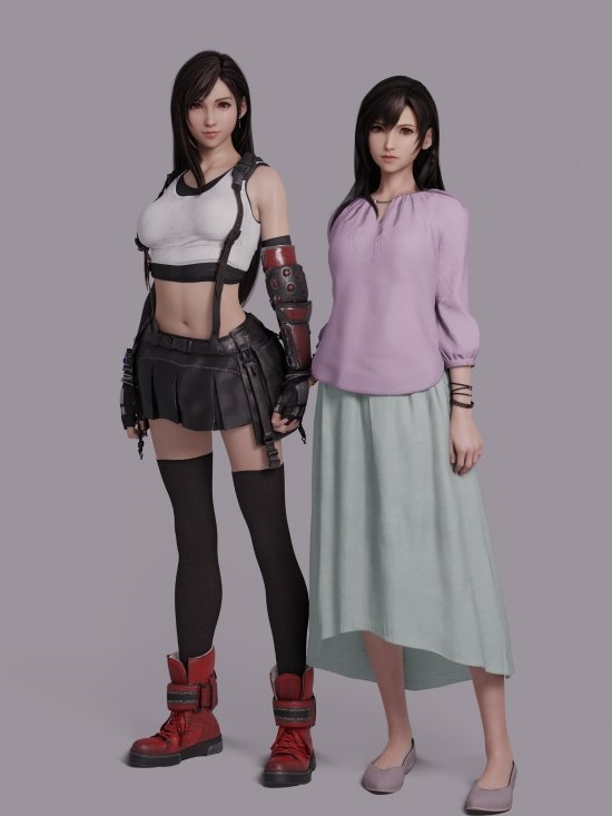 博主自制《FF7》蒂法、爱丽丝美图 身材太顶了!