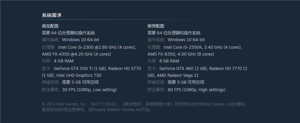《英雄联盟》衍生游戏!《聚点危机:英雄联盟外传》开售:GTX 460爽玩
