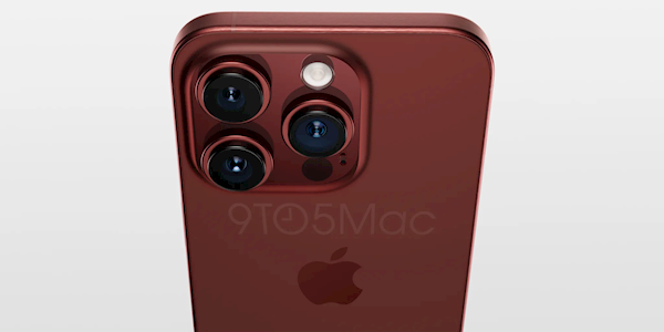 全新深红配色亮相!iPhone 15 Pro超高清外观渲染图首曝:钛金属边框、Type-C接口