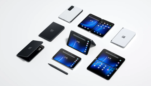 微软首款折叠屏手机Surface Duo 3来了：横向内折 可无线充电