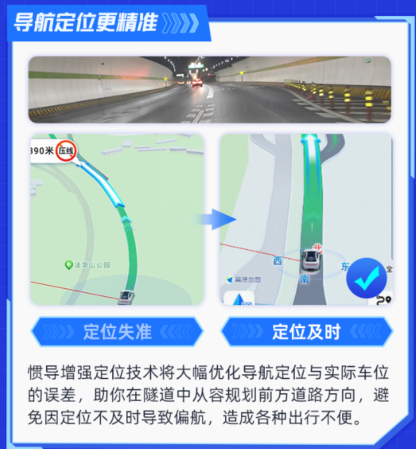 全国首发!高德地图搞定隧道定位漂移:自研增强定位技术立功