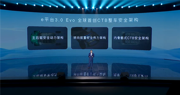 主后驱安全架构 比亚迪e平台3.0 Evo发布：五大全球首创