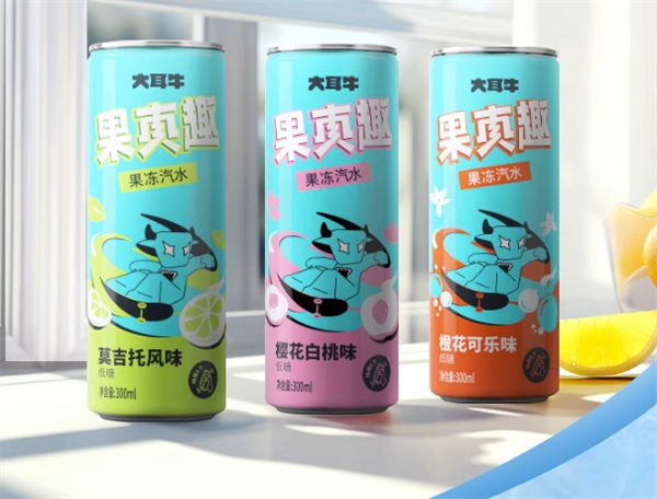 低糖、低卡 大耳牛果冻汽水：12罐到手19.9元