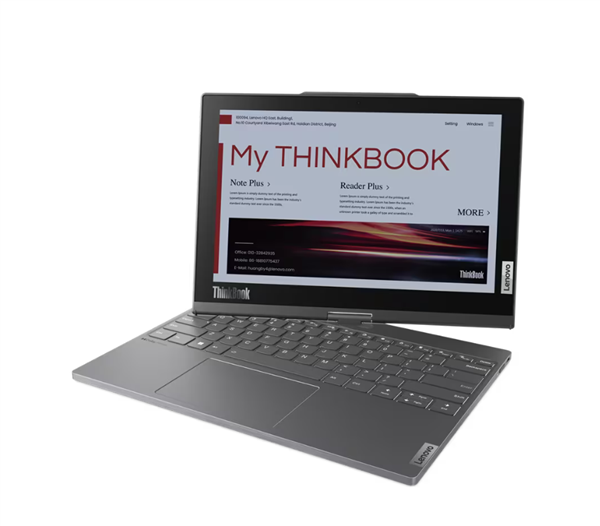 OLED+彩色水墨屏二合一:联想新ThinkBook Plus Twist来了