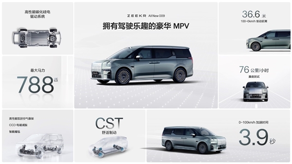 续航900公里全球MPV最高！全新极氪009上市：43.9万起