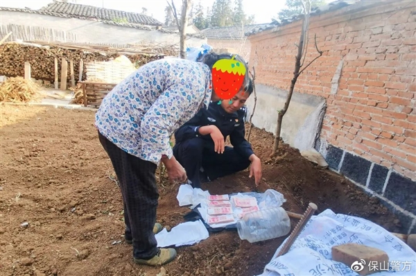 老人把7万养老钱埋树下找不着 掘地三尺才找回 专家不建议埋
