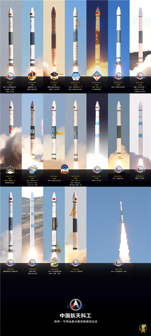 一箭四星！快舟一号甲第21次发射成功：这火箭有点绿