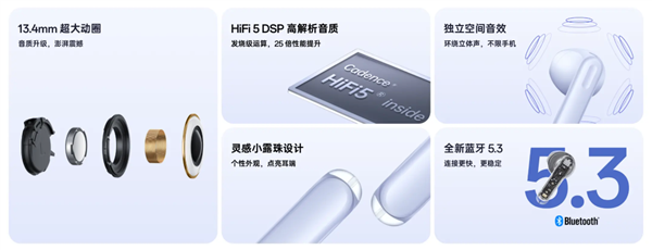 189元 OPPO Enco Air3无线耳机上架:HiFi 5 DSP、支持蓝牙5.3