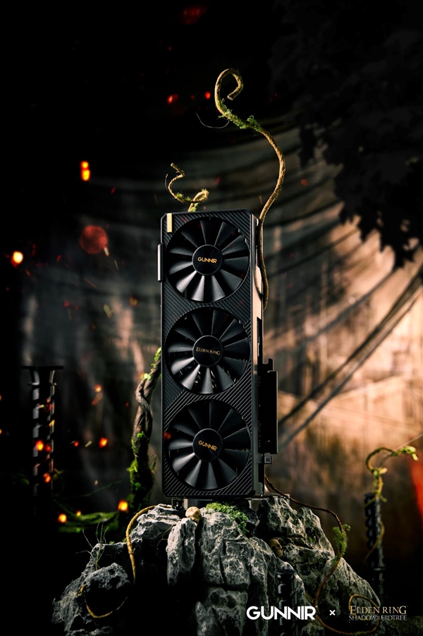 蓝戟A770/A750 Photon艾尔登法环黄金树幽影联名款实拍图赏：帅得没边儿！