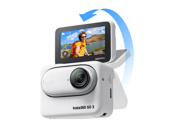 影石Insta360 GO 3拇指相机发布：首次配备翻转显示屏