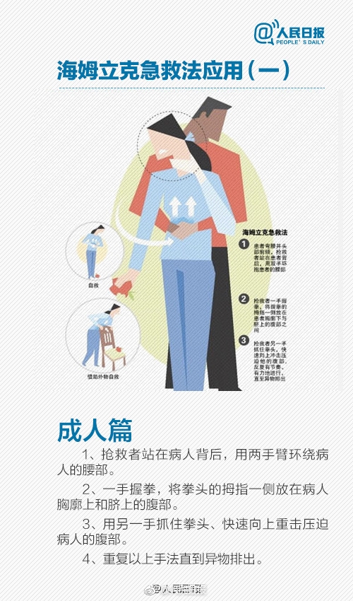 救命方法码住!爸爸吃饼卡喉:15岁女儿1分钟救回