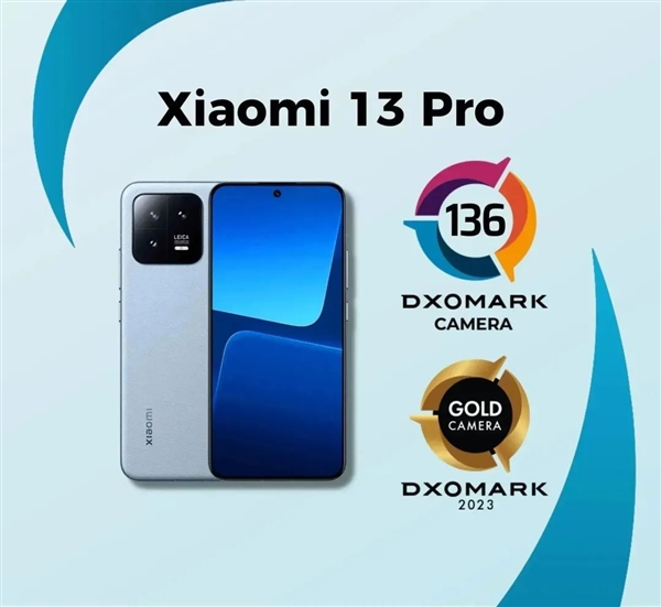 DXO公布小米13 Pro影像分数：136分 位列全球16名