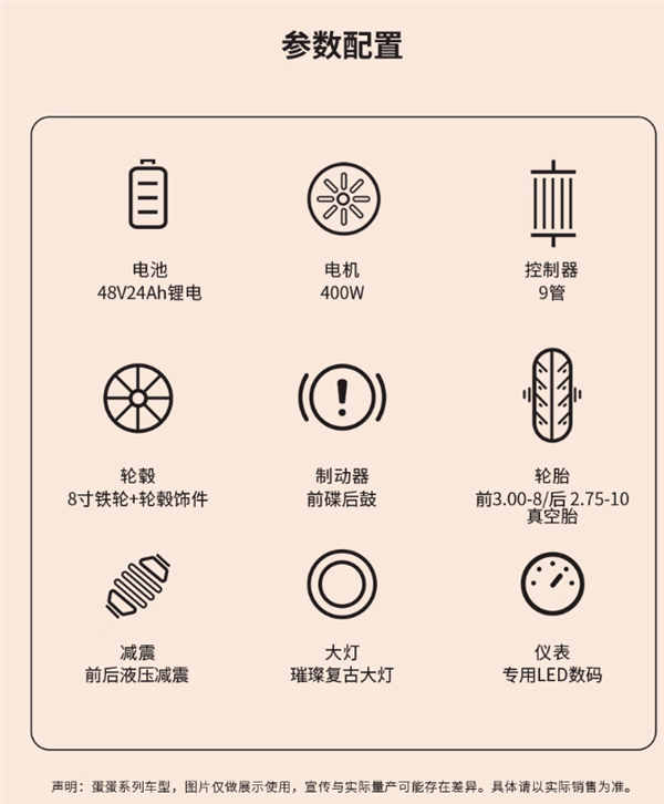爱玛蛋蛋电动自行车发布:400W电机新国标 5299元