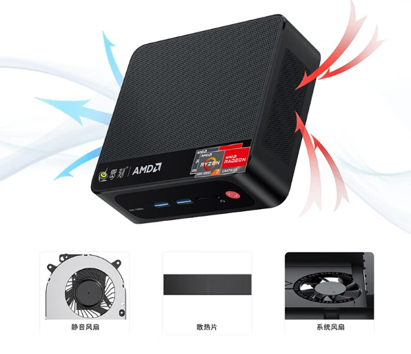 1595元 零刻SER5 Pro迷你主机上架:锐龙7 5800H、双风扇设计