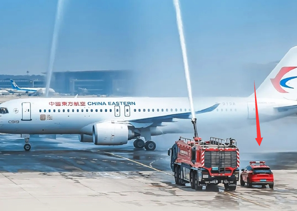 比亚迪给国产大飞机C919当领航车:国产致敬国产 比肩同行