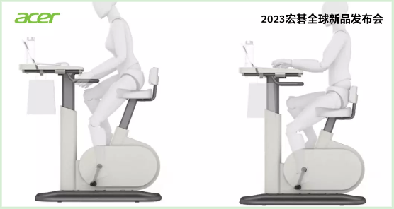 宏碁发布eKinekt BD 3酷骑桌：工作之余还能骑动感单车