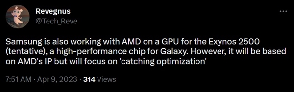 3nm工艺!三星、AMD联手打造“梦幻芯片”Exynos 2500