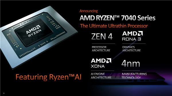 4nm Zen4+最强核显还得等!AMD锐龙7040HS笔记本跳票到4月