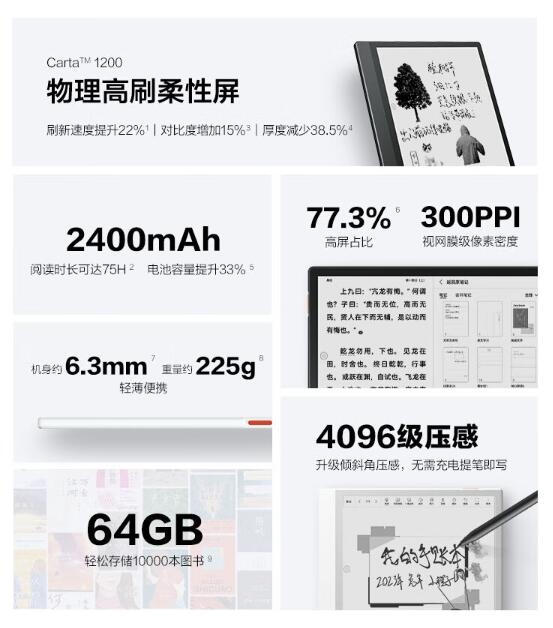 1899元 掌阅iReader Smart Air简意白配色开售：8寸300PPI水墨屏