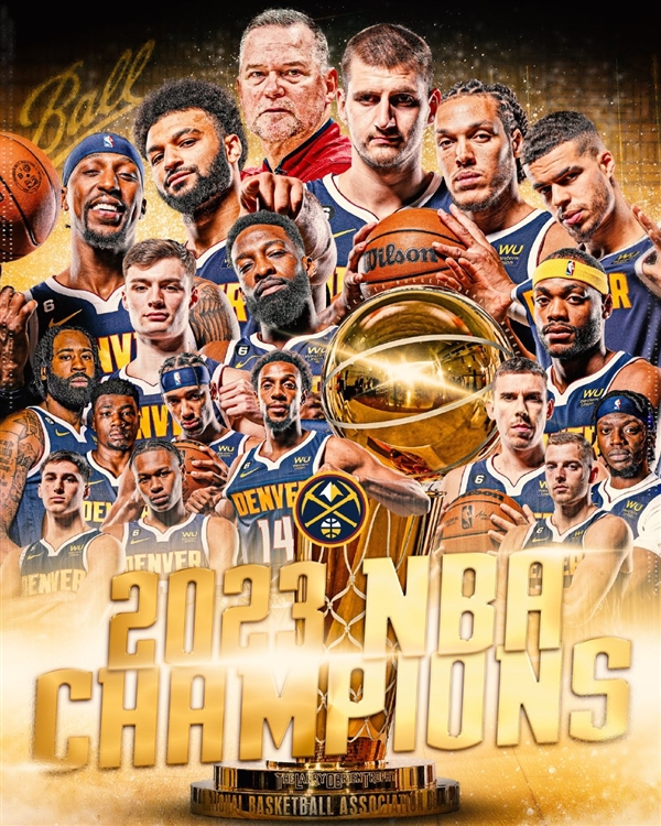 4-1战胜热火！掘金队夺队史首个NBA总冠军：网友发帖祝贺 约老师太强