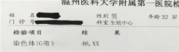 结婚6年没孩子 查出丈夫非男性:医生科普是性反转综合征 网友刷新认知