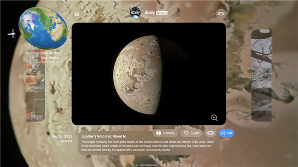 首个登陆苹果Vision Pro的中国App！让你第一视角沉浸式探索世界 体验史无前例