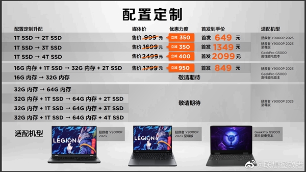 性价比爆棚!联想GeekPro G5000发布:可选RTX 4050/60