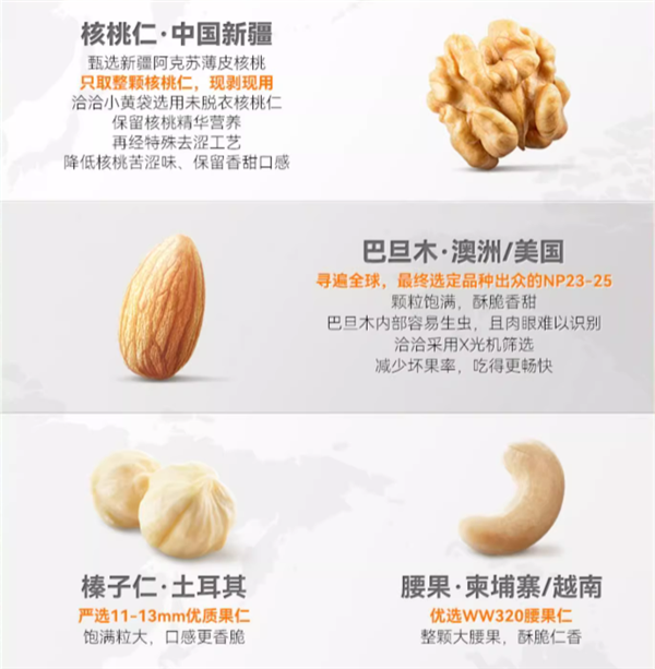 100%当季采摘 洽洽每日坚果89元1.5斤官方大促