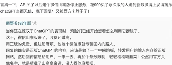 “ChatGPT中文版”上线:遭国内网友爆破