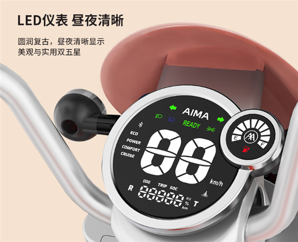 爱玛蛋蛋电动自行车发布:400W电机新国标 5299元