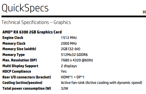 这才是真亮机卡!AMD RX 6300现身中国:只要399元