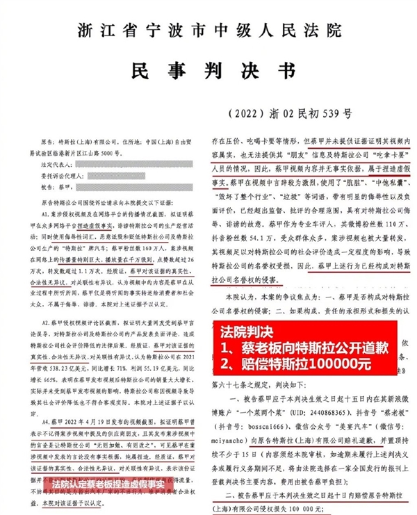 侵犯特斯拉名誉权败诉后拒不执行?当事网红:我怎么就成老赖了?
