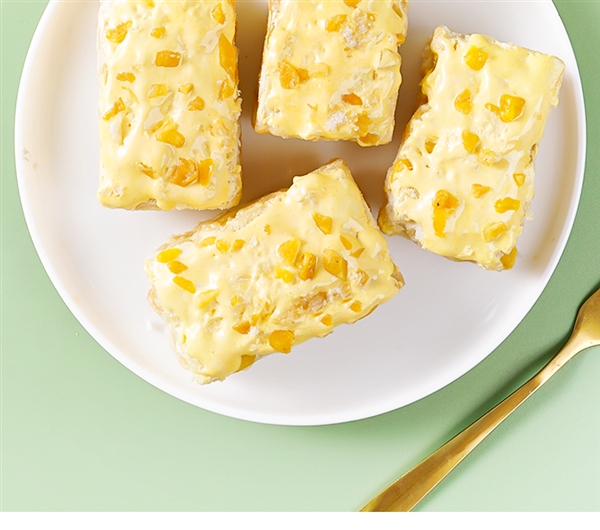 一口榴莲、一口芒果!榴芒奶盖沙琪玛大促:0.98元/个