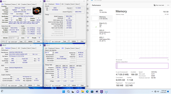 AMD终于能享受192GB内存了!连跑2小时0错误