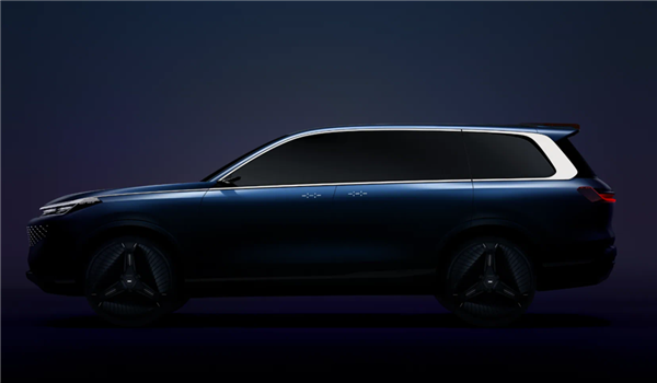 侧面形似问界M9 吉利银河全尺寸SUV预告：北京车展首发