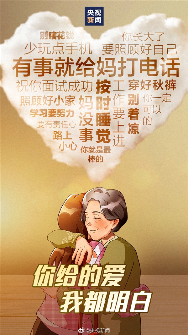 母亲节陪伴行为大赏:今天记得给你的母亲送问候!