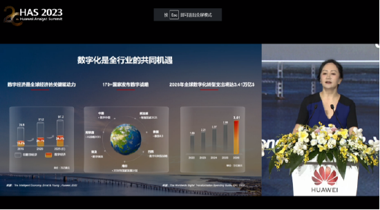 华为孟晚舟：帮助客户数字化转型 实现“4化”
