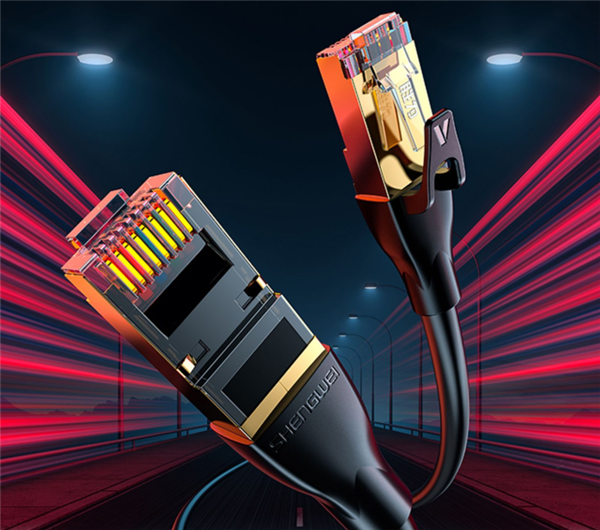 万兆25Gbps：胜为万兆八类网线7.5米23.9元