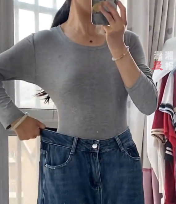 女生爬完泰山发现裤子变成偏大码引热议：网友质疑几乎不可能
