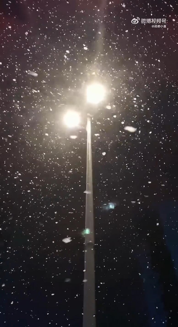 “限量版头皮雪”！成都一场雪占了三条微博热搜