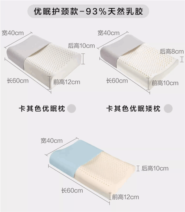 泰国进口乳胶!网易严选乳胶垫、枕头大促:54元起