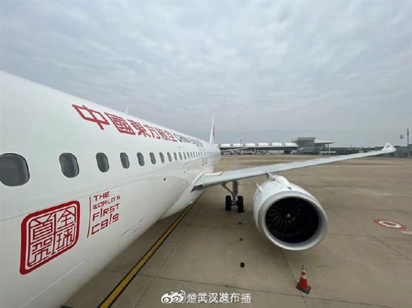 全球首架国产大飞机C919飞抵武汉：预计今春即可搭乘