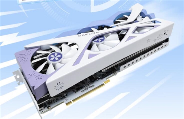 6499元 盈通RTX 4070 Ti SUPER樱瞳花嫁显卡上架：花瓣扇叶设计