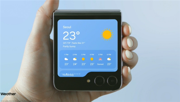 三星Galaxy Z Flip5亮相：文件夹外屏系列史上最大