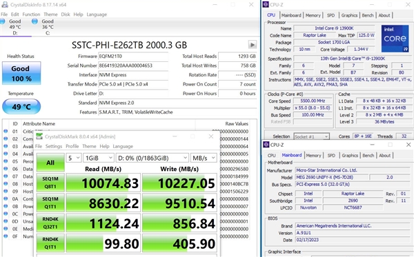 同样是PCIe 5.0 SSD：Intel、AMD跑分竟不一样！差距达30％