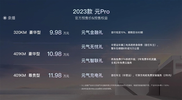 比亚迪最便宜的SUV!2023款元Pro上市:续航起步就320km