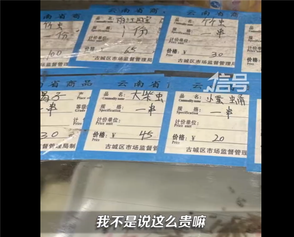 女子丽江60元买2串烧烤仅6只虫2只蝎 景区回应其吐槽:特色小吃贵